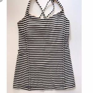 Lululemon striped cross back tank top